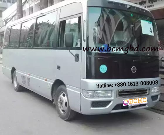 Nissan Civilian Ac City Bus Rental For Industrial Transport Solution In Dhaka