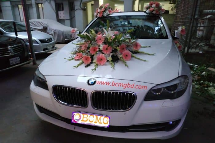 Luxurious BMW Car Hire service available for Wedding Reception in Dhaka