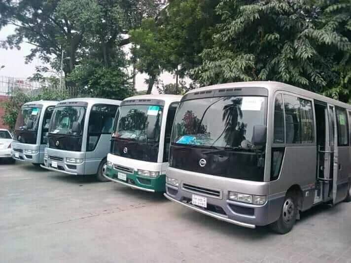 Get Nissan Civilian Ac Minibus On Rent For Monthly Office Transport In Dhaka