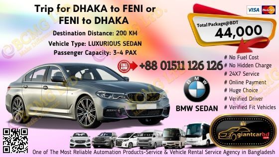 Dhaka To Feni (BMW Sedan)