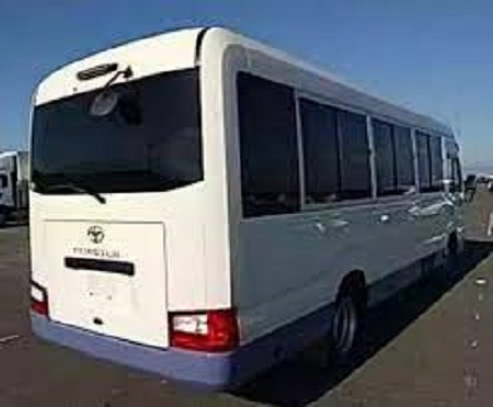 Tourist Bus Booking in Mirpur Dhaka Bangladesh. Nissan Civilian Daily, Weekly, Monthly AC Mini Bus Service in Uttara Dhaka Bangladesh