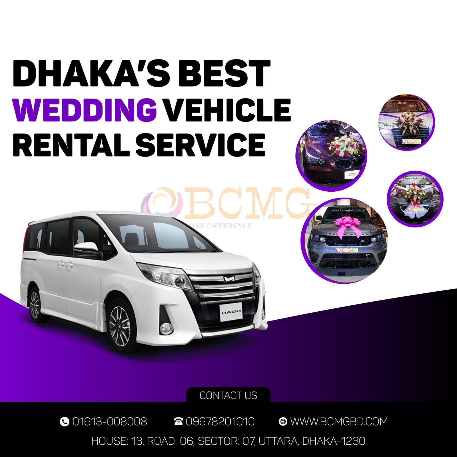 Licensed supplier of wedding car rentals