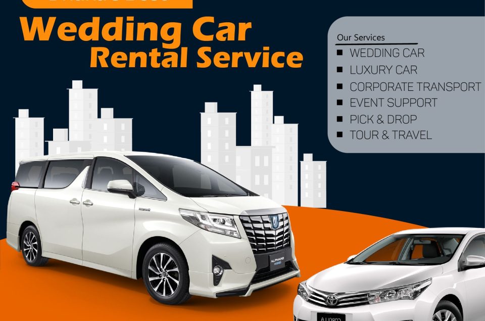 A delightful wedding vehicle rental service