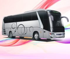 Ventilated tour bus rental service available
