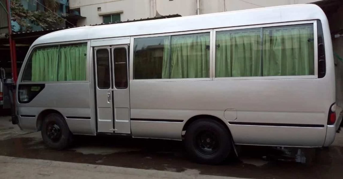 Get Toyota Coaster Mini Ac Bus Rental For Monthly Staff Pick Drop Service In Dhaka